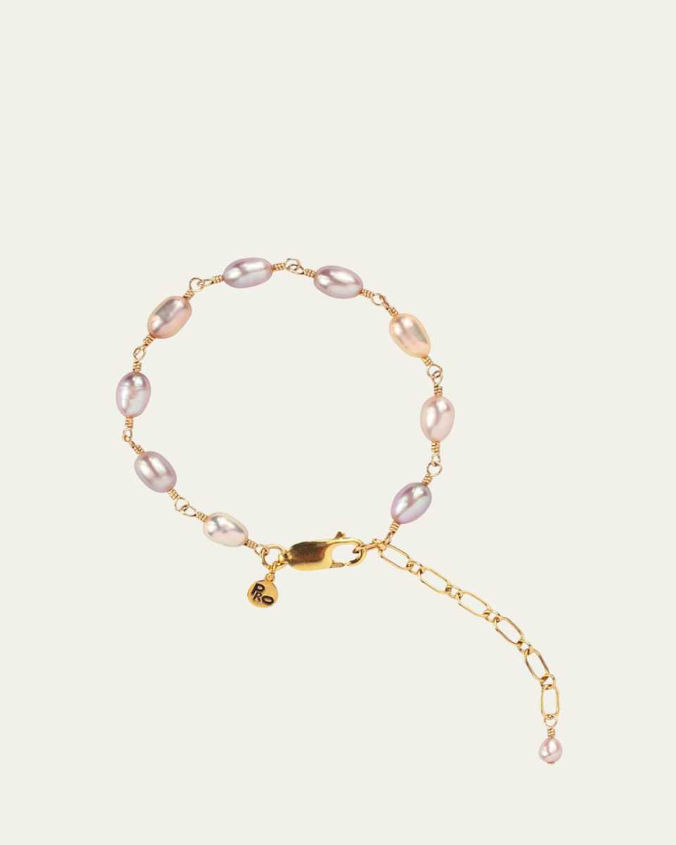 Conch Bracelet with Pearls